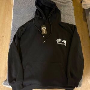 Stussy International Black Hoodie Large